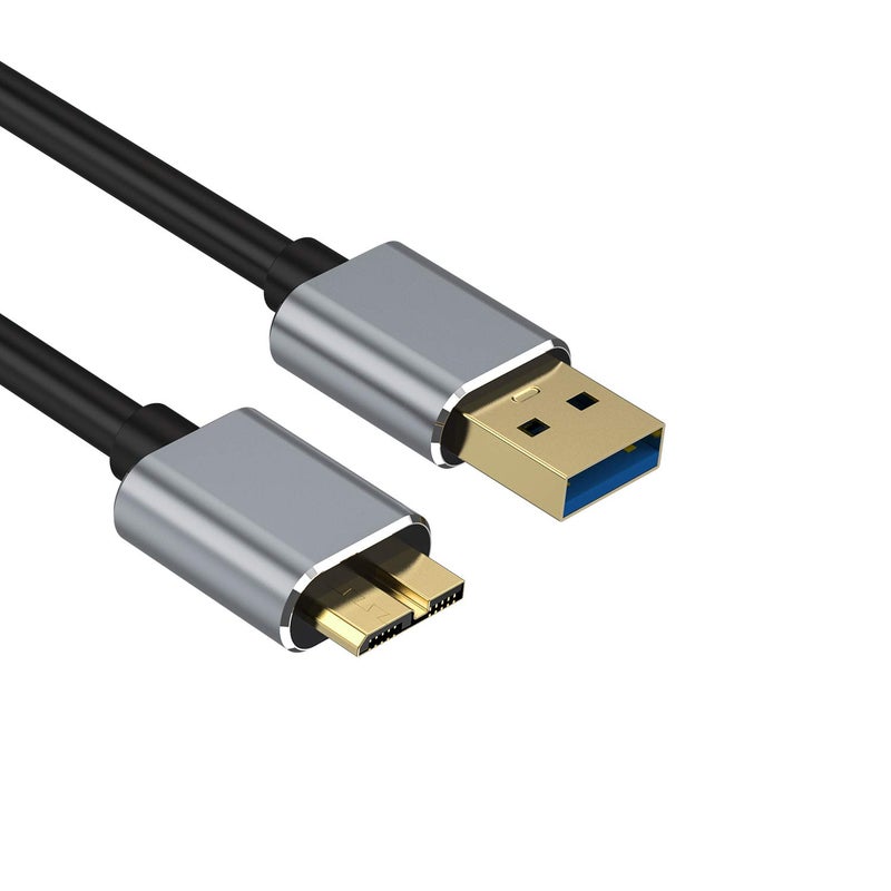 CBUS كابل قرص صلب خارجي بطول 6 أقدام من CBUS - كابل قرص محمول متوافق مع WD و LaCie و SanDisk و My Passport و Seagate Fast و Transcend StoreJet - Image 4